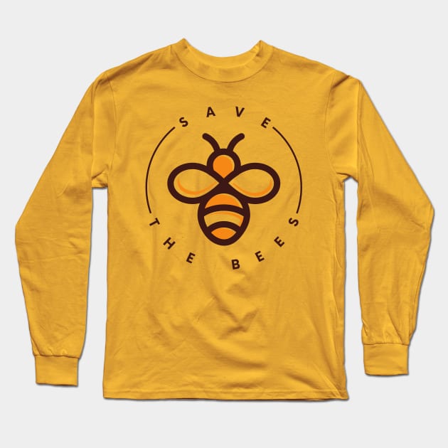 Save the bees Long Sleeve T-Shirt by waelf